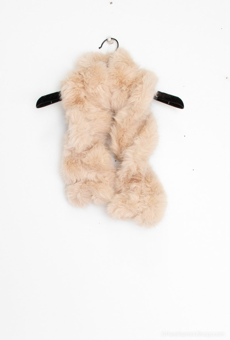 Luxe bontsjaal beige