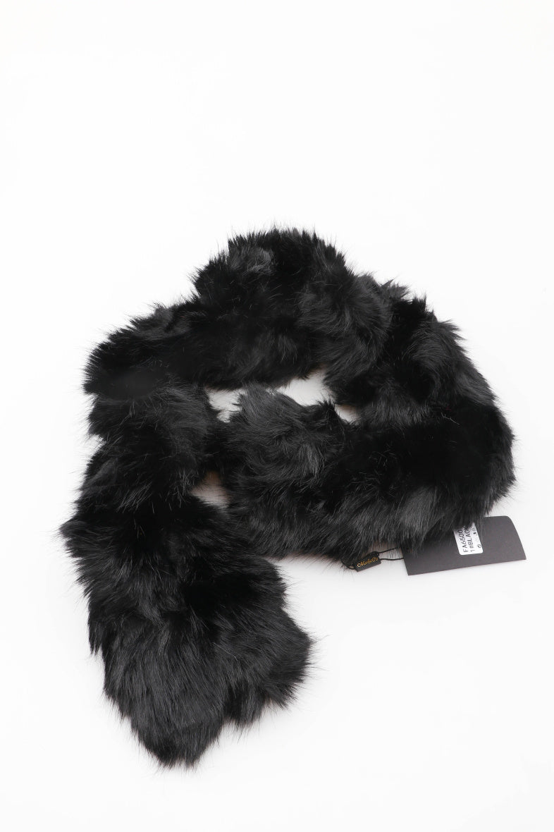Luxe bontsjaal zwart