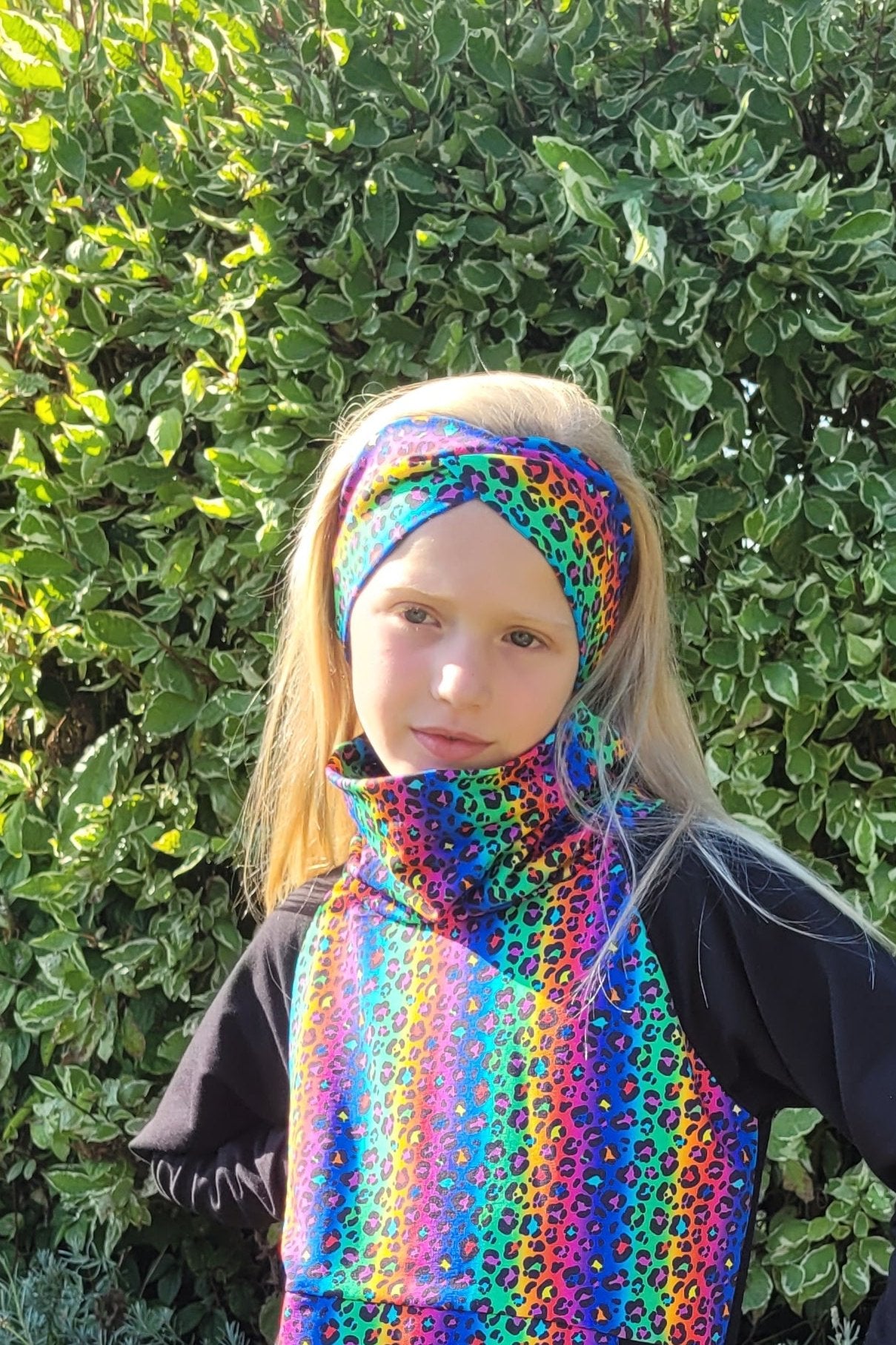 Haarband turban - Regenboog