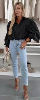 Katoen blouse met pofmouwen - RABOLLA