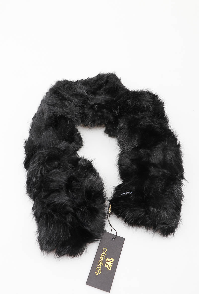 Luxe bontsjaal zwart